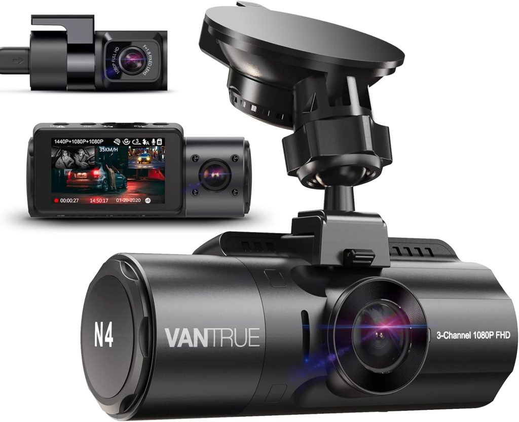 Caméra triple de chez Vantrue.